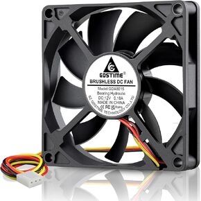 GDSTIME 40mm Fan 3-Pin 12V 40x40x10mm Mini Computer Case PC CPU Fans 2-Pack in Kuwait