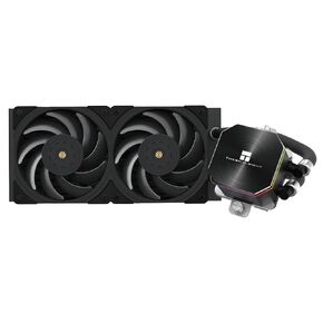 Thermalright Frozen Edge 240 مبرد مياه سائل لوحدة المعالجة المركزية باللون الأسود مع مروحة PWM مقاس 120 مم، مواصفات الصف البارد 240 باللون الأسود، مبدد حراري مبرد مياه مدمج لـ AMD/AM4/AM5، Intel LGA1700/1150/1151/1200/2011