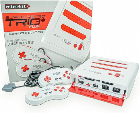 وحدة تحكم نظام Retro-Bit Super RetroTRIO Plus 3 في 1 - ليست خاصة بالماكينة in Kuwait