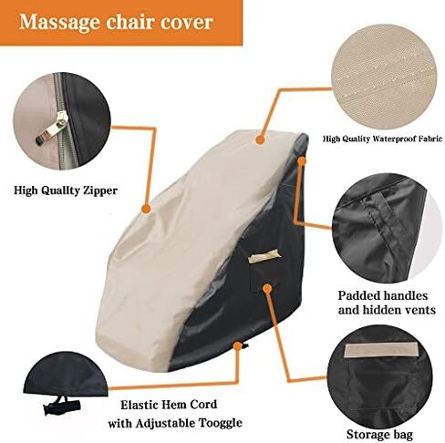 Massage chair cover, 600D full body shiatsu massage chair protector, 59 X 39 X 55 inchesArmchair Slipcovers,, ,with drawstring waterproof and dustproof Recliner Wing Chair Slipcovers,Sofa Cover in Saudi Arabia