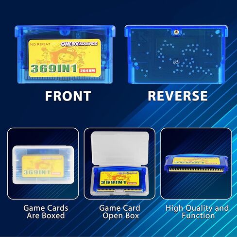 بطاقة ألعاب 369 في 1 وخرطوشة ألعاب كلاسيكية 150 NES لوحدة تحكم الألعاب GBA/GBA SP/GBM/NDS/NDSL 2 قطعة in Kuwait