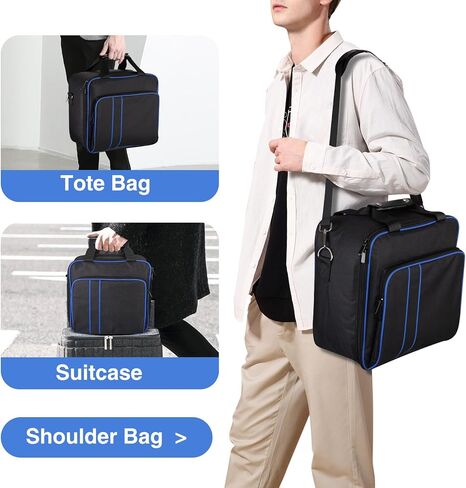 حقيبة حمل لجهاز Xbox Series X/S، حقيبة حمل للسفر لوحدات تحكم Xbox وملحقات الألعاب، متضمنة غطاء حماية من السيليكون in Kuwait