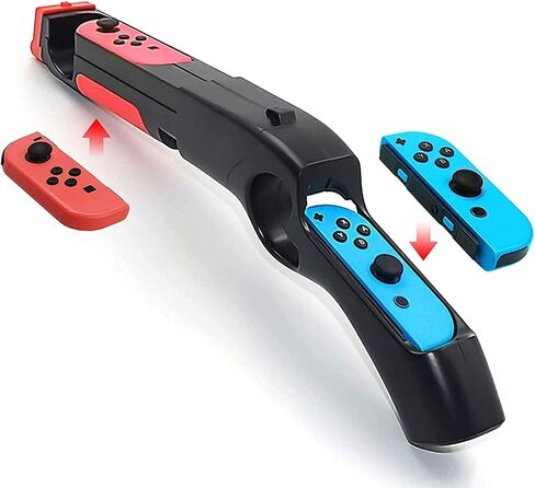 Shooting Game Gun Hand Grip Accessories for Nintendo Switch Hunting Game, Doom Eternal, Splatoon 2, Apex, Fortnite, Sniper Elite 3 Ultimate Edition, Resident Evil, Overwatch, Warframe in Saudi Arabia
