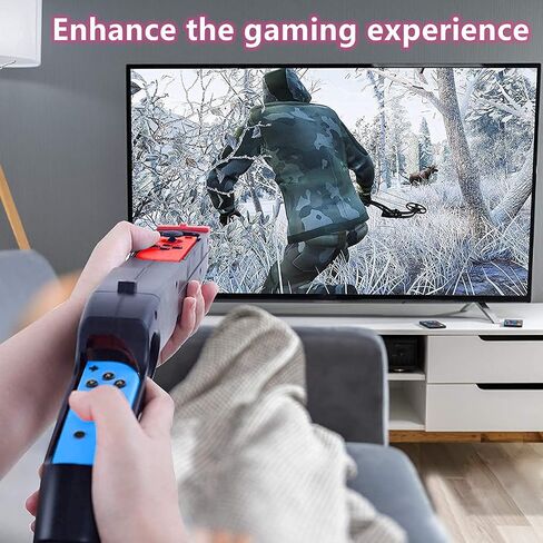 Shooting Game Gun Hand Grip Accessories for Nintendo Switch Hunting Game, Doom Eternal, Splatoon 2, Apex, Fortnite, Sniper Elite 3 Ultimate Edition, Resident Evil, Overwatch, Warframe in Saudi Arabia