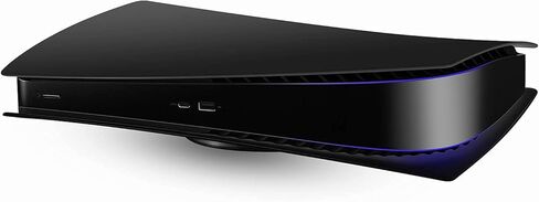 لوحات الوجه للإصدار الرقمي من PS5، لوحة واجهة جانبية مخصصة لجهاز Playstation 5 - أسود غير لامع [ليست لجهاز PS5 Slim Digital] in Kuwait