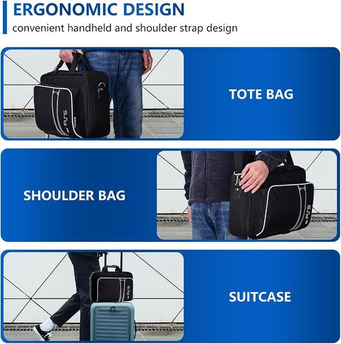 G-STORY Carrying Travel Bag, Case Storage Compatible with Playstation 5 Console, with Zinc Alloy Zippers for Console, Controllers and Accessories, One Controller Skin is Included in Saudi Arabia