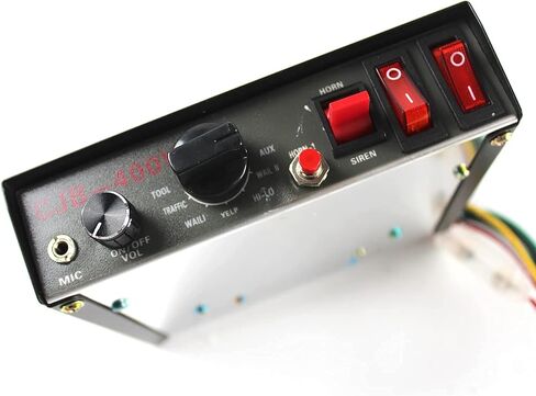سيارة بوق الإنذار هيئة التصنيع العسكري 9 الصوت 400 واط DC12V 150db الشرطة حريق سيارة جهاز إنذار للتحذير بصوت عال نظام مكبر الصوت العالمي بعد السوق أجزاء in Saudi Arabia