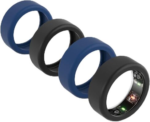4-Pack Ring Cover Compatible for Oura Ring Protector,Silicone Elastic Case Finger Accessories Wrapper Compatible with Oura Ring Gen 3 Woking Out Women Men (Transparent*2+Pink*2, S for 6/7/8/9/10) in Saudi Arabia
