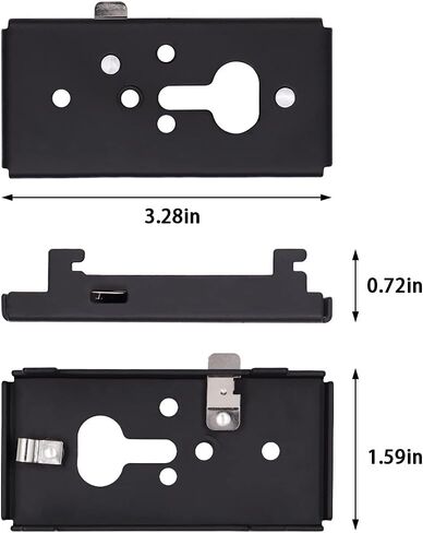 716402-0010 حامل تثبيت على الحائط باللون الأسود لمكبر صوت Bose Cube، حامل على الحائط لـ Bose UB-20، UB-20 Series II، WB-50 II، سلسلة Lifestyle، سلسلة Soundtouch، Cinemate، سلسلة Acoustimass in Kuwait
