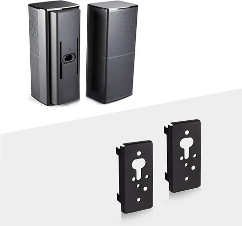 716402-0010 حامل تثبيت على الحائط باللون الأسود لمكبر صوت Bose Cube، حامل على الحائط لـ Bose UB-20، UB-20 Series II، WB-50 II، سلسلة Lifestyle، سلسلة Soundtouch، Cinemate، سلسلة Acoustimass in Kuwait