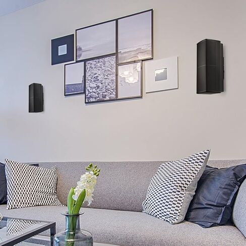 716402-0010 حامل تثبيت على الحائط باللون الأسود لمكبر صوت Bose Cube، حامل على الحائط لـ Bose UB-20، UB-20 Series II، WB-50 II، سلسلة Lifestyle، سلسلة Soundtouch، Cinemate، سلسلة Acoustimass in Kuwait