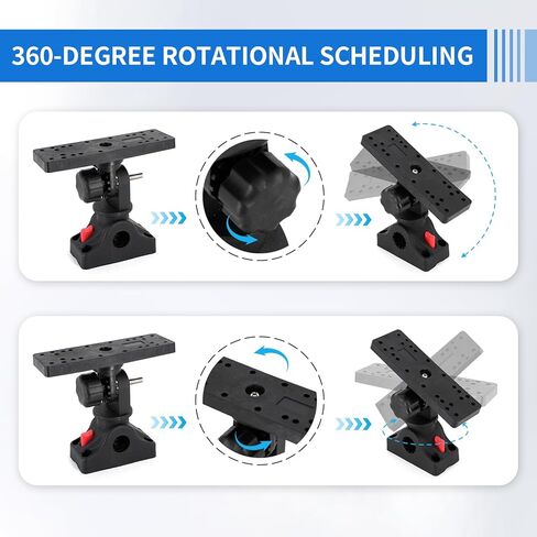 unitackcle Fish Finder Mount with Mount Bracket, Fish Finder Mount Base with 360 Degree Adjustable for Fishing Boat, Kayaks in Kuwait