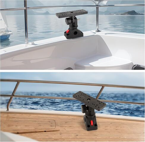 unitackcle Fish Finder Mount with Mount Bracket, Fish Finder Mount Base with 360 Degree Adjustable for Fishing Boat, Kayaks in Kuwait