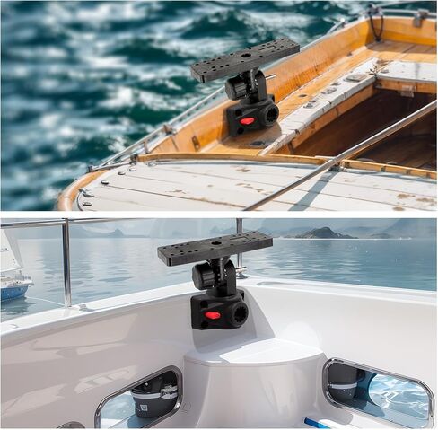 unitackcle Fish Finder Mount with Mount Bracket, Fish Finder Mount Base with 360 Degree Adjustable for Fishing Boat, Kayaks in Kuwait
