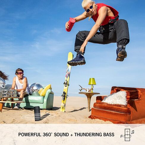 مكبر صوت بلوتوث لاسلكي محمول Ultimate Ears MEGABOOM 3 (صوت قوي + صوت صاعد، بلوتوث، زر سحري، مقاوم للماء، بطارية 20 ساعة) - أسود ليلي، كبير in Kuwait