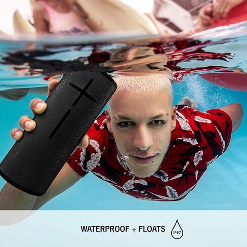 مكبر صوت بلوتوث لاسلكي محمول Ultimate Ears MEGABOOM 3 (صوت قوي + صوت صاعد، بلوتوث، زر سحري، مقاوم للماء، بطارية 20 ساعة) - أسود ليلي، كبير in Kuwait