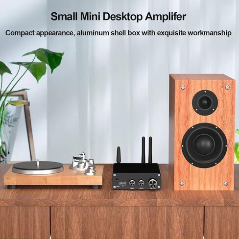 KIMIUP AC01 مضخم صوت ستيريو صغير هاي فاي TPA3116 مضخم صوت ثنائي القناة مناسب لمكبرات الصوت المنزلية 100 وات × 2 مع مصدر طاقة 24 فولت 5 أمبير (مكبر صوت + جهاز تحكم عن بعد + طاقة) in Kuwait