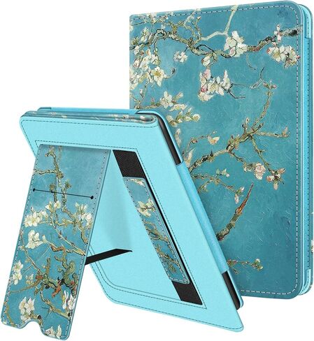 Fintie Stand Case for 6.8" Kindle Paperwhite 11th Gen 2021, Vintage Brown | PU Leather Foldable Kickstand Cover for Kindle Paperwhite 2021 & Signature Edition, Card Slot, Hand Strap, Auto Sleep/Wake in Kuwait