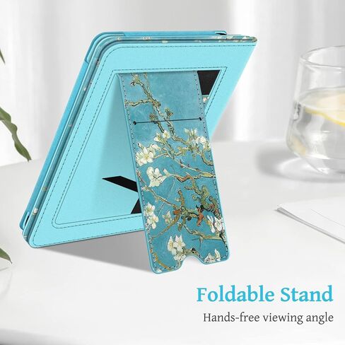 Fintie Stand Case for 6.8" Kindle Paperwhite 11th Gen 2021, Vintage Brown | PU Leather Foldable Kickstand Cover for Kindle Paperwhite 2021 & Signature Edition, Card Slot, Hand Strap, Auto Sleep/Wake in Kuwait