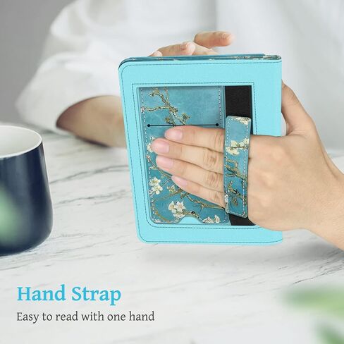 Fintie Stand Case for 6.8" Kindle Paperwhite 11th Gen 2021, Vintage Brown | PU Leather Foldable Kickstand Cover for Kindle Paperwhite 2021 & Signature Edition, Card Slot, Hand Strap, Auto Sleep/Wake in Kuwait