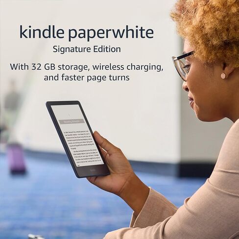 Certified Refurbished Amazon Kindle Paperwhite Signature Edition (32 GB) | With a 6.8" display, wireless charging, and auto-adjusting front light – With Lockscreen Ads | Agave Green in Saudi Arabia