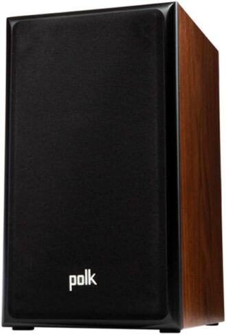Polk Audio Legend L100 Bookshelf Speaker (2021 Model) - 1" Pinnacle Tweeter & 5.25" Turbine Cone Woofer, Improved Power Port Technology for Deeper Bass, Hi-Res Audio Certified, (Single, Brown Walnut) in Saudi Arabia