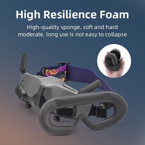 Comfy Sponge Foam Padding for DJI Avata Goggles 2, Soft-Fit Eye Pad Musk Cushion Replacement in Kuwait