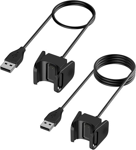 قطعتان من كابل الشاحن لـ Fitbit Charge 4/Charge 3، كابل حامل بديل USB للشحن السريع للشحن 3/Charge 4 لتتبع اللياقة البدنية in Kuwait