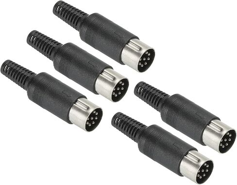 PATIKIL S-Video DIN Male Socket 6 Pin Signal Transmission for TV, DVD Player Pack of 5 in Saudi Arabia