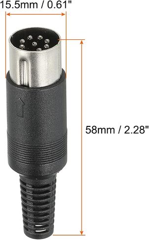 PATIKIL S-Video DIN Male Socket 6 Pin Signal Transmission for TV, DVD Player Pack of 5 in Saudi Arabia