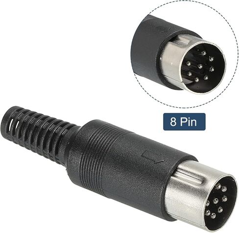 PATIKIL S-Video DIN Male Socket 6 Pin Signal Transmission for TV, DVD Player Pack of 5 in Saudi Arabia