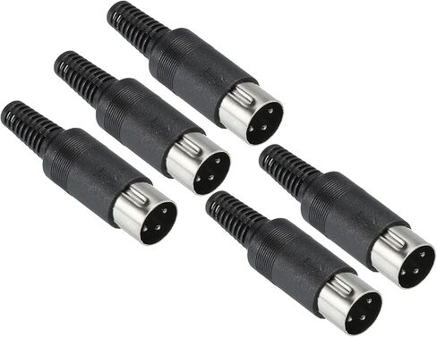PATIKIL S-Video DIN Male Socket 6 Pin Signal Transmission for TV, DVD Player Pack of 5 in Saudi Arabia