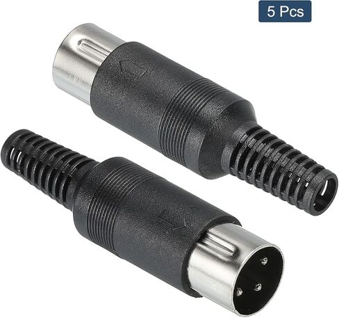 PATIKIL S-Video DIN Male Socket 6 Pin Signal Transmission for TV, DVD Player Pack of 5 in Saudi Arabia