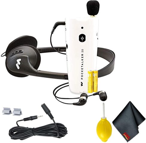 حزمة قاعدة مضخم الصوت الشخصي Williams Sound Pocketalker 2.0 - تتضمن - مجموعة تنظيف مع قطعة قماش من الألياف الدقيقة 6AVE Electronics in Kuwait