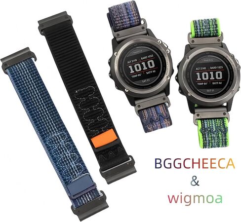 G-M2 1PACK Compatible with Garmin, Trail Loop Nylon Sport Band Tough Replacement Strap for fēnix/Forerunner/Approach/MARQ/quatix/D2 Series - Men's Edition in Saudi Arabia