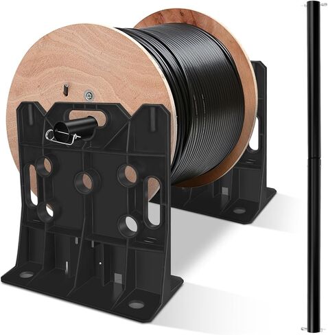 موزع أسلاك متعدد الأغراض مع عمود فولاذي عالي التحمل، يحمل بكرات يصل قطرها إلى 34 بوصة، سعة الحمل 330 رطلاً in Kuwait