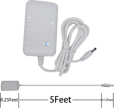 White 21W Power Cord for Echo Show 5 3rd Generation 2023 Release, Echo Show 1st Gen, Echo 1st/2nd Gen, Power Adapter Charger in Saudi Arabia