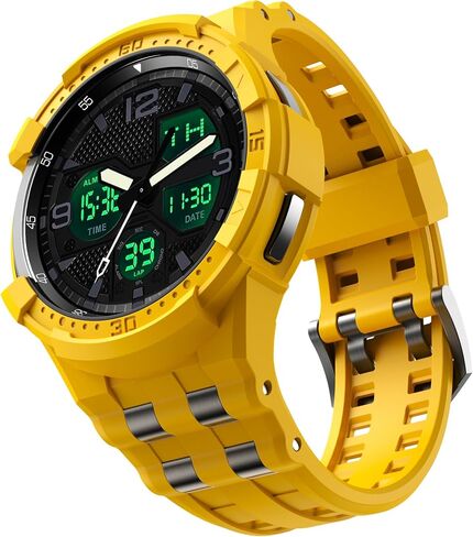 حزام T-ENGINE متوافق مع ساعة Samsung Galaxy Watch 6 الكلاسيكية مقاس 47 مم مع حافظة، حافظة متينة من قطعة واحدة مع حزام لهاتف Galaxy 6 Classic 47 مم (2023) in Kuwait