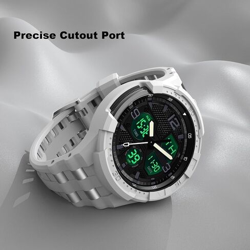 حزام T-ENGINE متوافق مع ساعة Samsung Galaxy Watch 6 الكلاسيكية مقاس 47 مم مع حافظة، حافظة متينة من قطعة واحدة مع حزام لهاتف Galaxy 6 Classic 47 مم (2023) in Kuwait