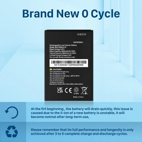 SHENMZ [5000mAh] for Sonim XP10 XP9900 Replacement Battery, Ultra High Capacity Replacement 0 Cycle BAT-05000-01S Battery in Saudi Arabia
