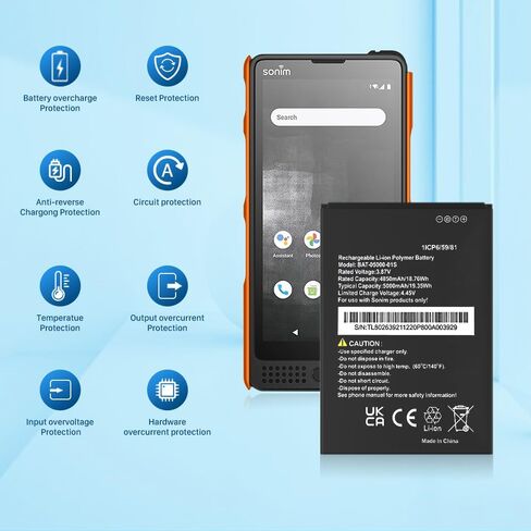 SHENMZ [5000mAh] for Sonim XP10 XP9900 Replacement Battery, Ultra High Capacity Replacement 0 Cycle BAT-05000-01S Battery in Saudi Arabia