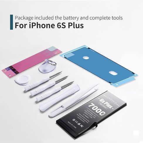 [7000 مللي أمبير] بطارية لهاتف iPhone 8 Plus، (2023 ترقية جديدة) بطارية عالية السعة 0 دورة لهاتف iPhone 8 Plus بطارية A1864، A1897، A1898 مع مجموعة أدوات بديلة احترافية. in Kuwait