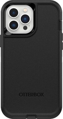 OtterBox iPhone 13 mini & 12 mini Defender Series Case - Single Unit Ships in Polybag, Ideal for Business Customers - BLACK, rugged & durable, with port protection, includes holster clip kickstand in Saudi Arabia