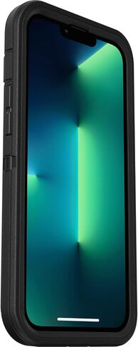 OtterBox iPhone 13 mini & 12 mini Defender Series Case - Single Unit Ships in Polybag, Ideal for Business Customers - BLACK, rugged & durable, with port protection, includes holster clip kickstand in Saudi Arabia