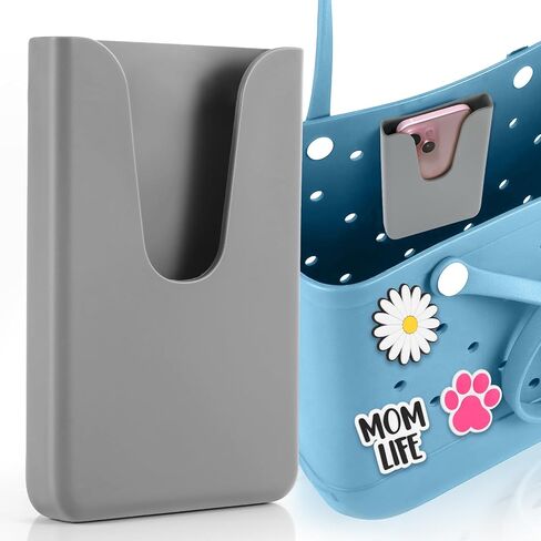 حامل هاتف من السيليكون متوافق مع حقيبة Bogg، إكسسوارات وملحق من السيليكون الناعم لحقائب الشاطئ من Bogg، مناسب لأي طراز هاتف محمول (أحمر) in Kuwait