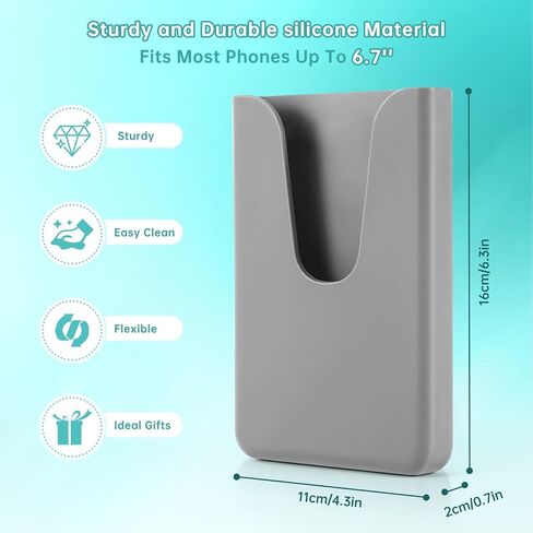 حامل هاتف من السيليكون متوافق مع حقيبة Bogg، إكسسوارات وملحق من السيليكون الناعم لحقائب الشاطئ من Bogg، مناسب لأي طراز هاتف محمول (أحمر) in Kuwait