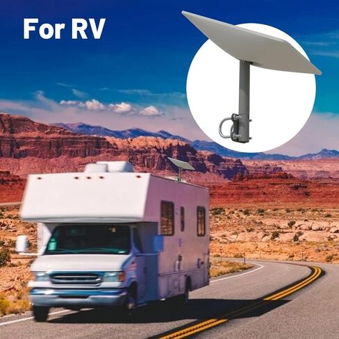 محول أنبوب تثبيت عمود CHGRNLF Starlink لطبق Starlink V2، قطر الأنبوب المطبق 35~55 مم، يستخدم للمركبات الترفيهية واليخوت والسور (قطعة واحدة) in Kuwait