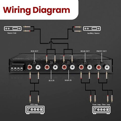 Lanzar Parametric Equalizer Subwoofer - Gain Control & Bluetooth Wireless Audio Connectivity Blue Light Illumination, Bluetooth Version: 4.0, Wireless Range: Up to 32 ft Simple Pairing in Kuwait