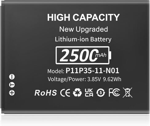 SHENMZ P11P35-11-N01 Battery，[New Upgraded ] 2500mAh High Capacity Li-ion Replacement Battery for Texas Instruments TI-84 CE TI-84 Plus CE, fits Part No 3.7L12005SPA P11P35-11-N01 in Saudi Arabia