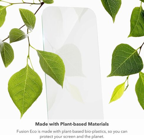 واقي شاشة ZAGG Invisible Shield Fusion ECO لهاتف Apple iPhone 14 Pro Max - حماية هجينة مرنة مصنوعة من مواد نباتية، سهلة التركيب in Saudi Arabia
